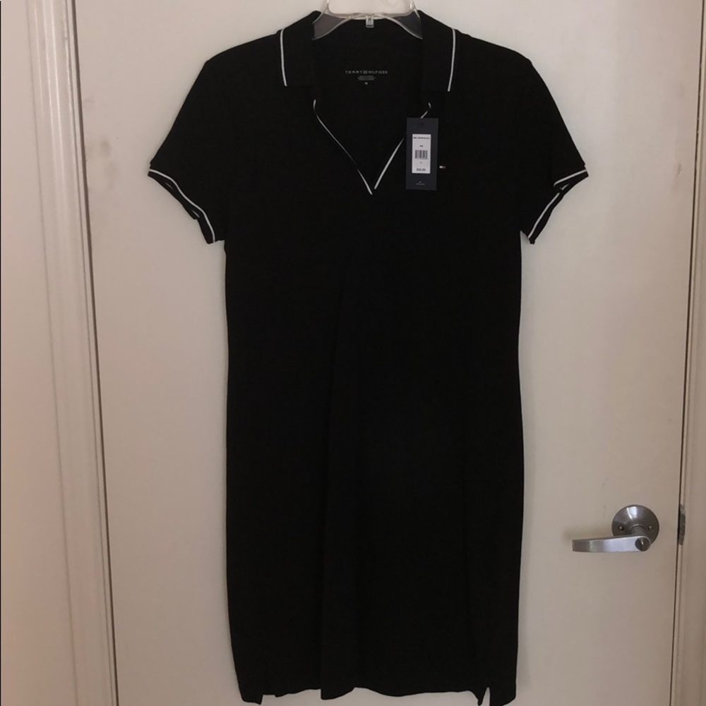 NWT Tommy Hilfiger Black Emblem Shift Dress